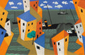 Gustave Buchet Maquette pour un paravent