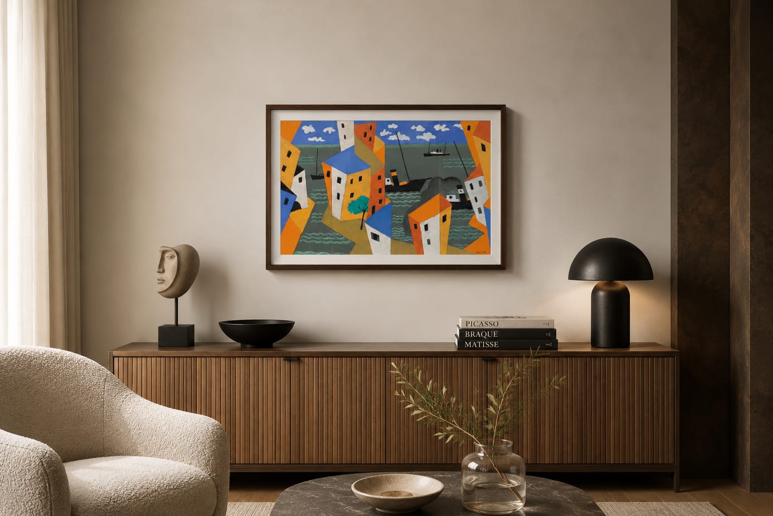Gustave Buchet Maquette pour un paravent