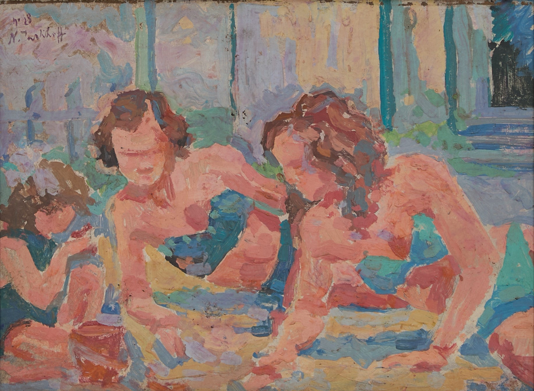 Nicolas Tarkhoff Bain de soleil au jardin
