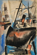 Gustave Buchet Le cargo échoué au port