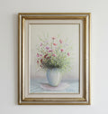M. Cassani – Originales Olgemalde Blumenstilleben mit Vase – Handsigniert