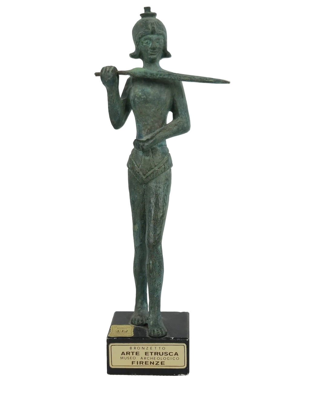 Etruscan Bronze Figure – Warrior with Spear – Museo Archeologico Firenze