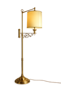 Vintage Messing Stehlampe – Klassisch mit Schwenkarm